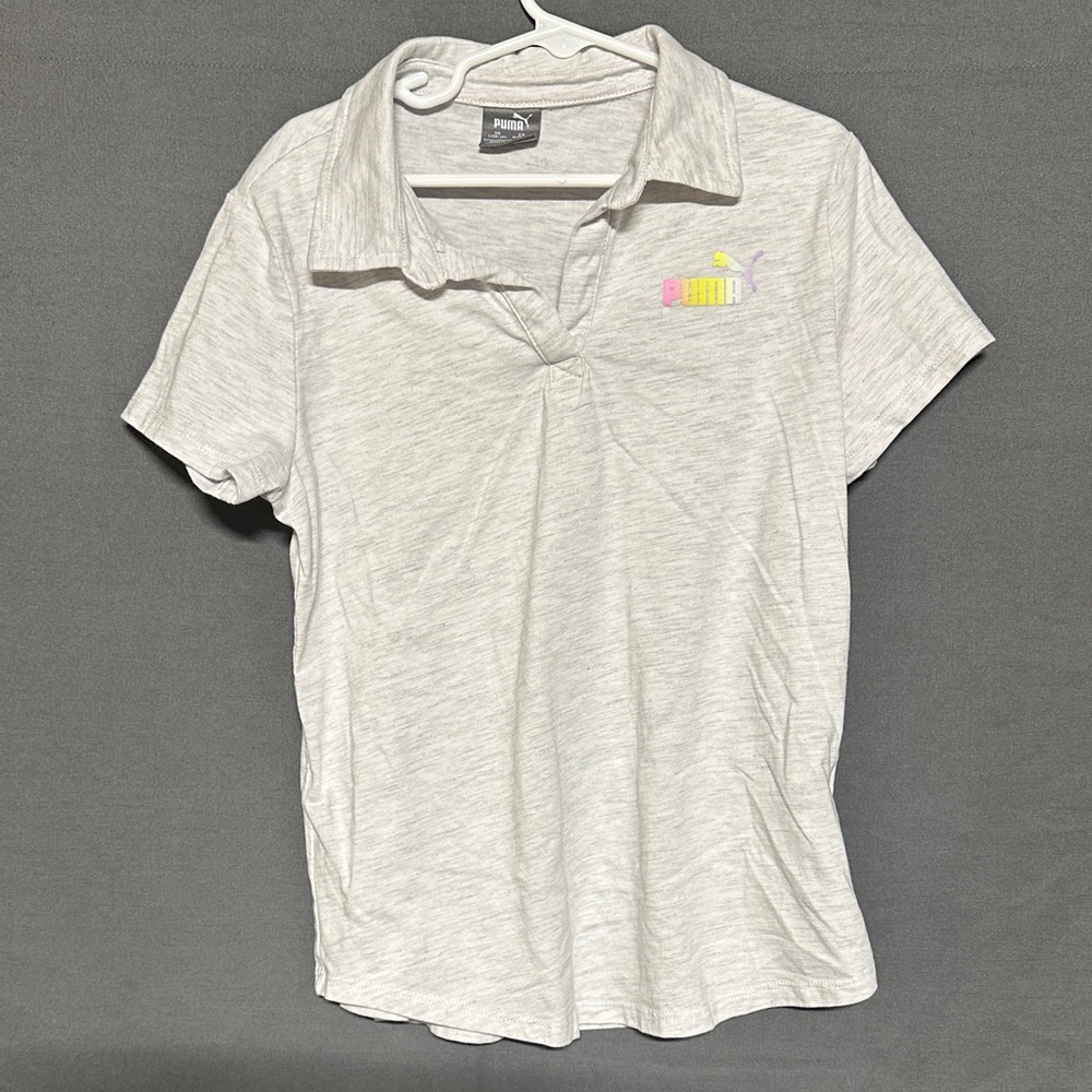 Puma Women's Light Gray Polo Shirt